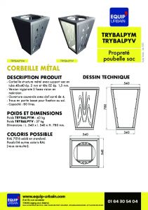 CORBEILLE METAL VISION 2 FACES - TRYBALPYV