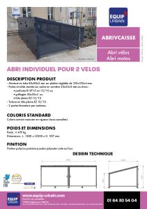 abri velo individuel ferme porte cadenas