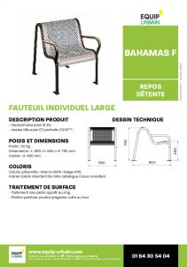fauteuil en tole perforee 066m 1place bahamasf