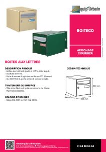 boite aux lettres