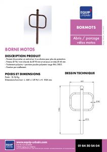 borne motos laque