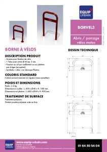 borne velos laque 40