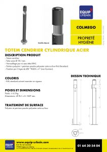 cendrier tube 76 h 1007