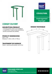 corset de protection ouvert laque60L