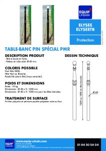 potelet a boule 1m20 60 fonte d acier elysee