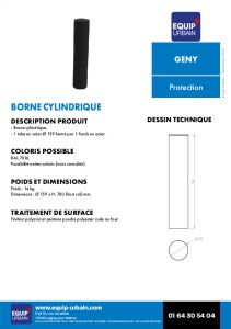 borne acier a sceller genya
