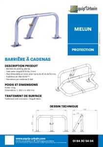 barriere de parking pliante a cadenas melun