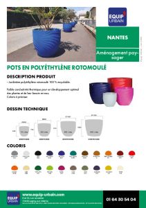 jardiniere polyethylene 800