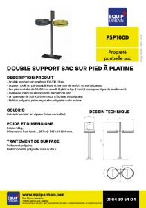 double support sac sur pied