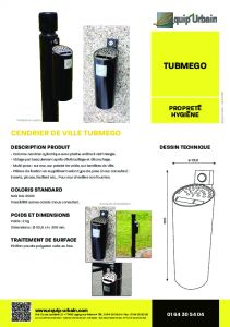 cendrier urbain multipose tubmego