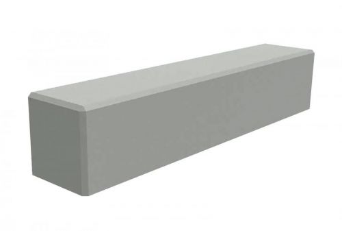 BANQUETTE BETON GRIS BRUT LISSE MONOBLOC