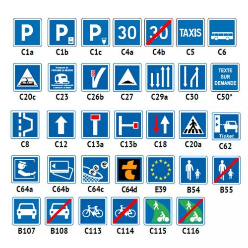 PANNEAU TYPE C  INDICATION 350X350