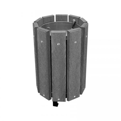 CORBEILLE RONDE 48L RECYCLE GRIS