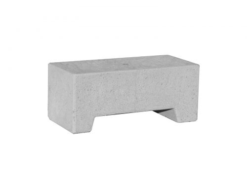 BORNE MOBILE RECTANGULAIRE BETON GRIS