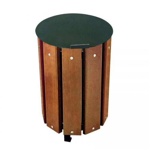 CORBEILLE RONDE BOIS EXO 48L