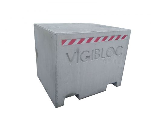 BORNE VIGIPIRAT RECTANGULAIRE BETON GRIS