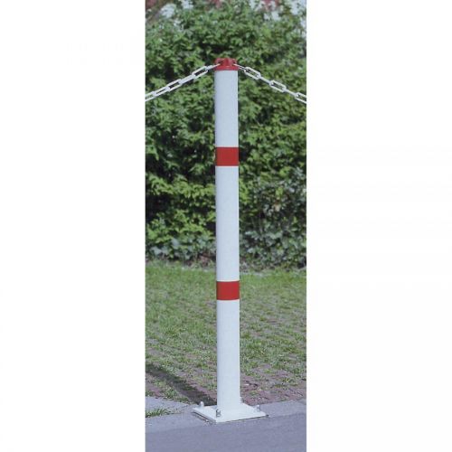 POTELET ALU A SEMELLE   60 BLANC 0M90