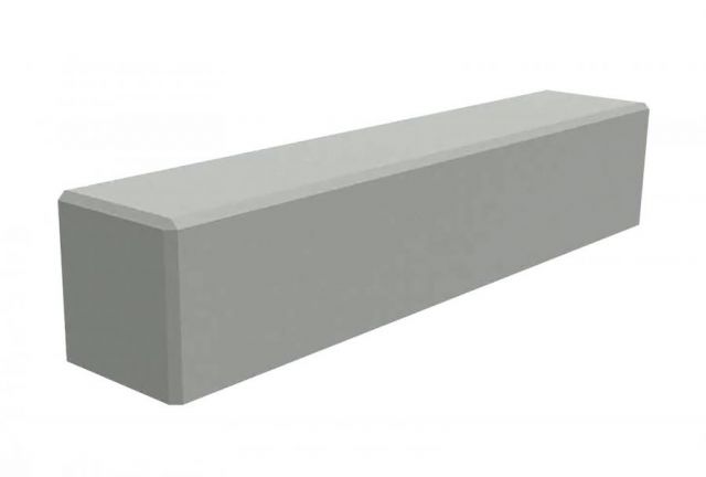 BANQUETTE BETON GRIS BRUT LISSE MONOBLOC