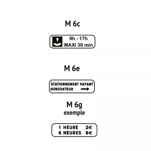 PANONCEAU M6 - 350X150 MM - CL1