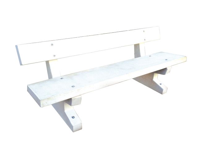 BANC BETON BLANC NATURE 2M