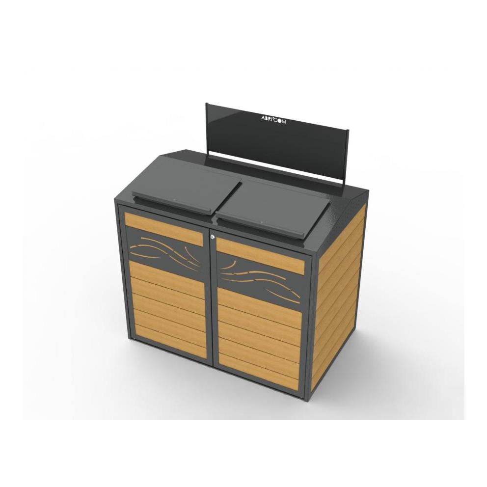 ABRI CONTENEUR - DOUBLE EN BOIS