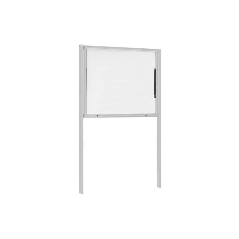 VITRINE EXTERIEURE ALU ANODISE SUR PIEDS