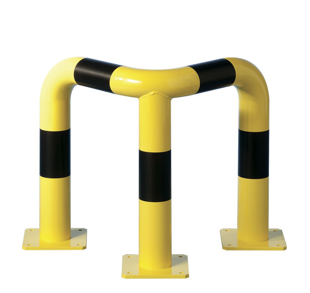 ARCEAU D ANGLE JAUNE/NOIR 500X500XH600