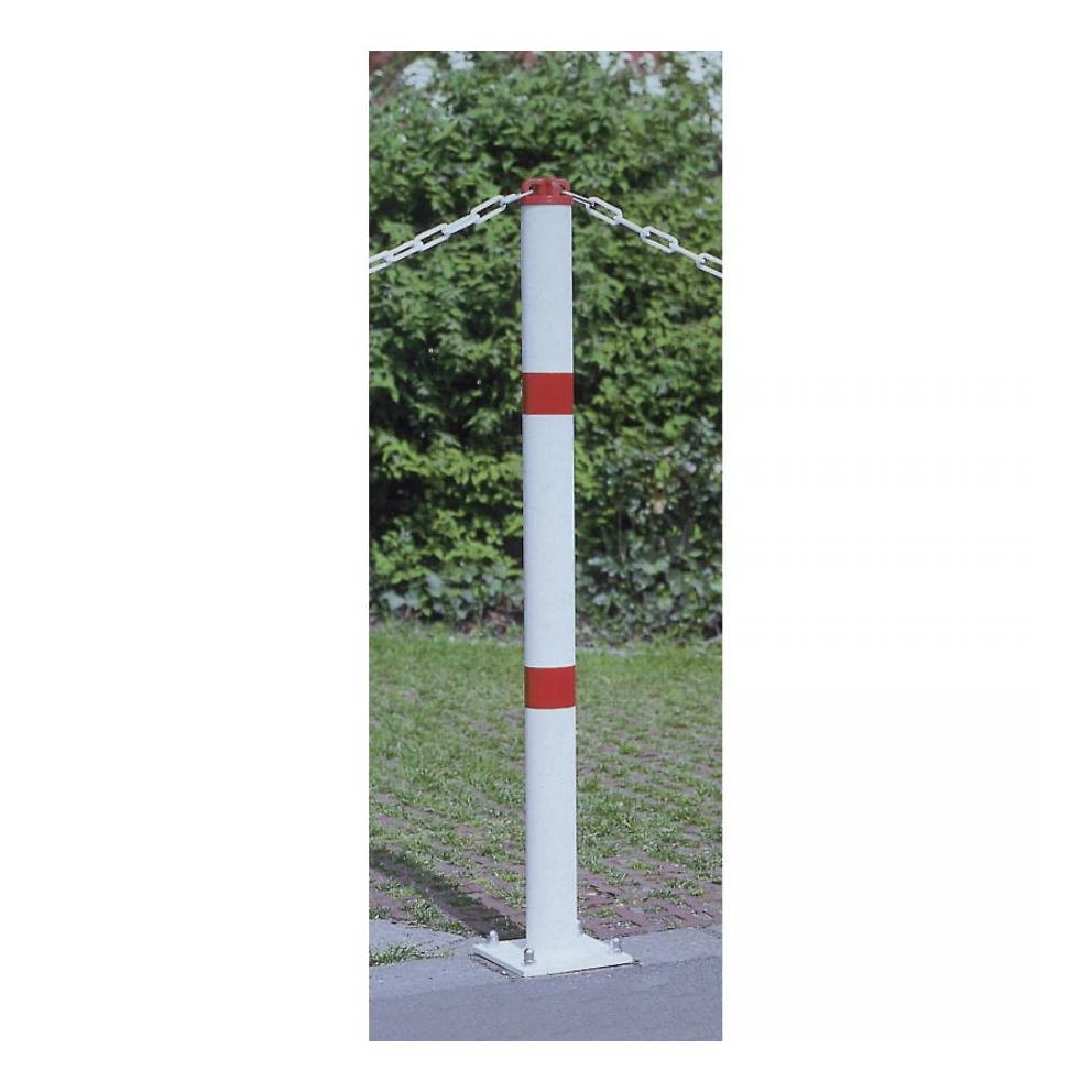 POTELET ALU A SEMELLE   60 BLANC 0M90