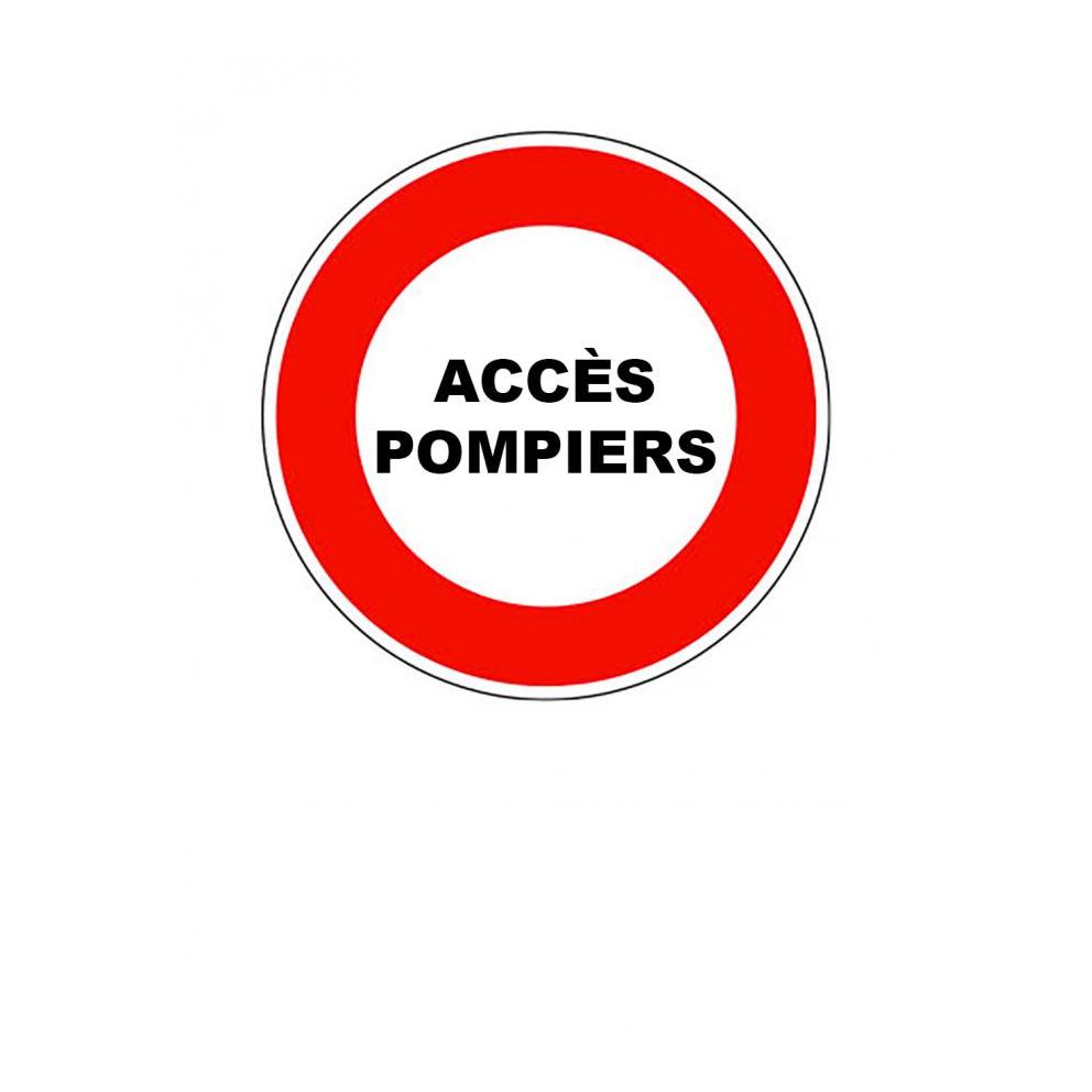 PANNEAU TYPE B19  ACCES POMPIERS   4
