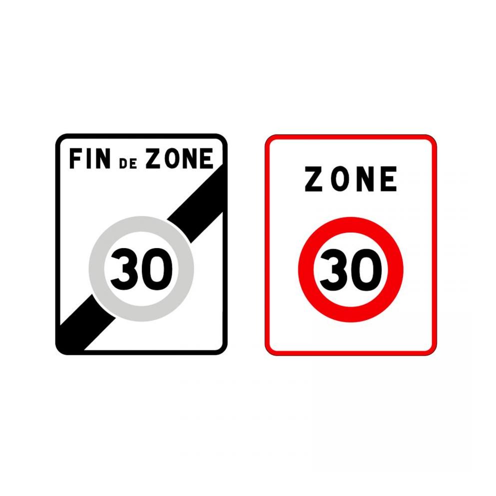PANNEAU DE ZONE   30   500X650 - CL2