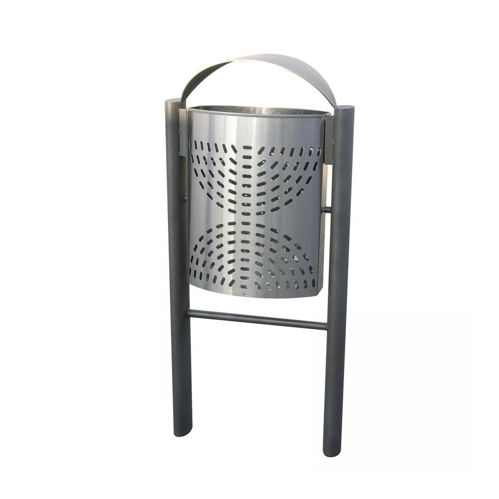 CORBEILLE BAC BASCULANT INOX - CHAPEAU
