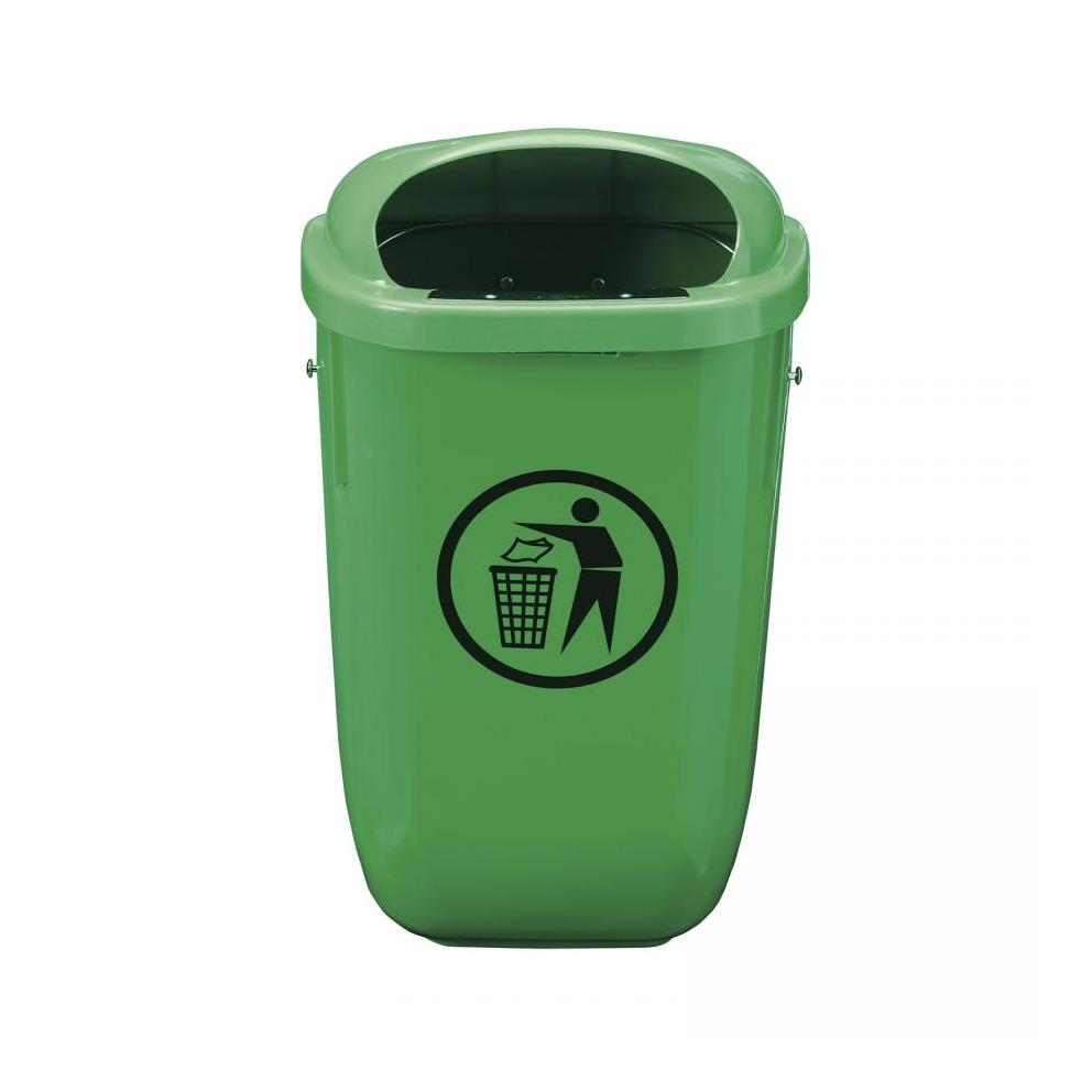 POUBELLE PLASTIQUE 50L VERTE
