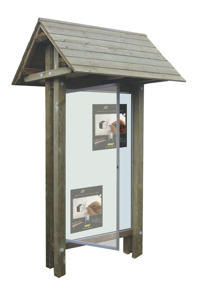 PANNEAU AFFICHAGE BOIS SUR MESURE