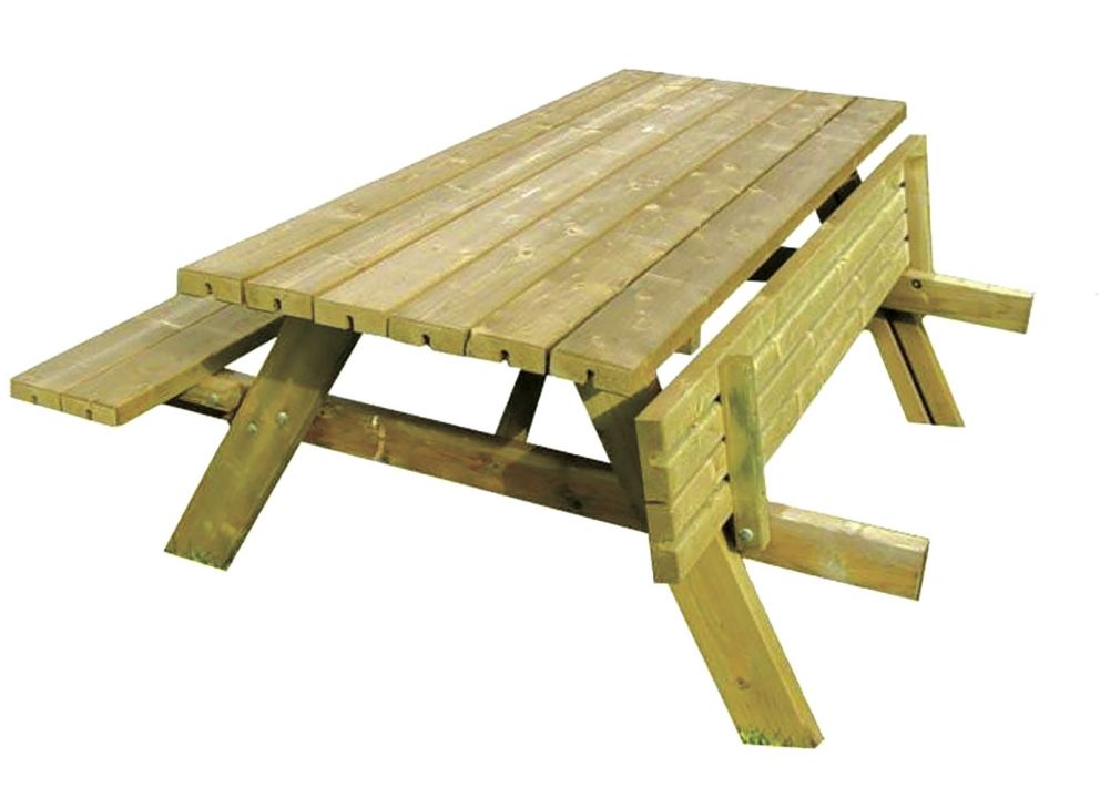 TABLE-BANC EN PIN TRAITE