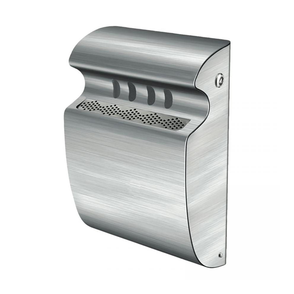 CENDRIER MURAL INOX H32 X L24