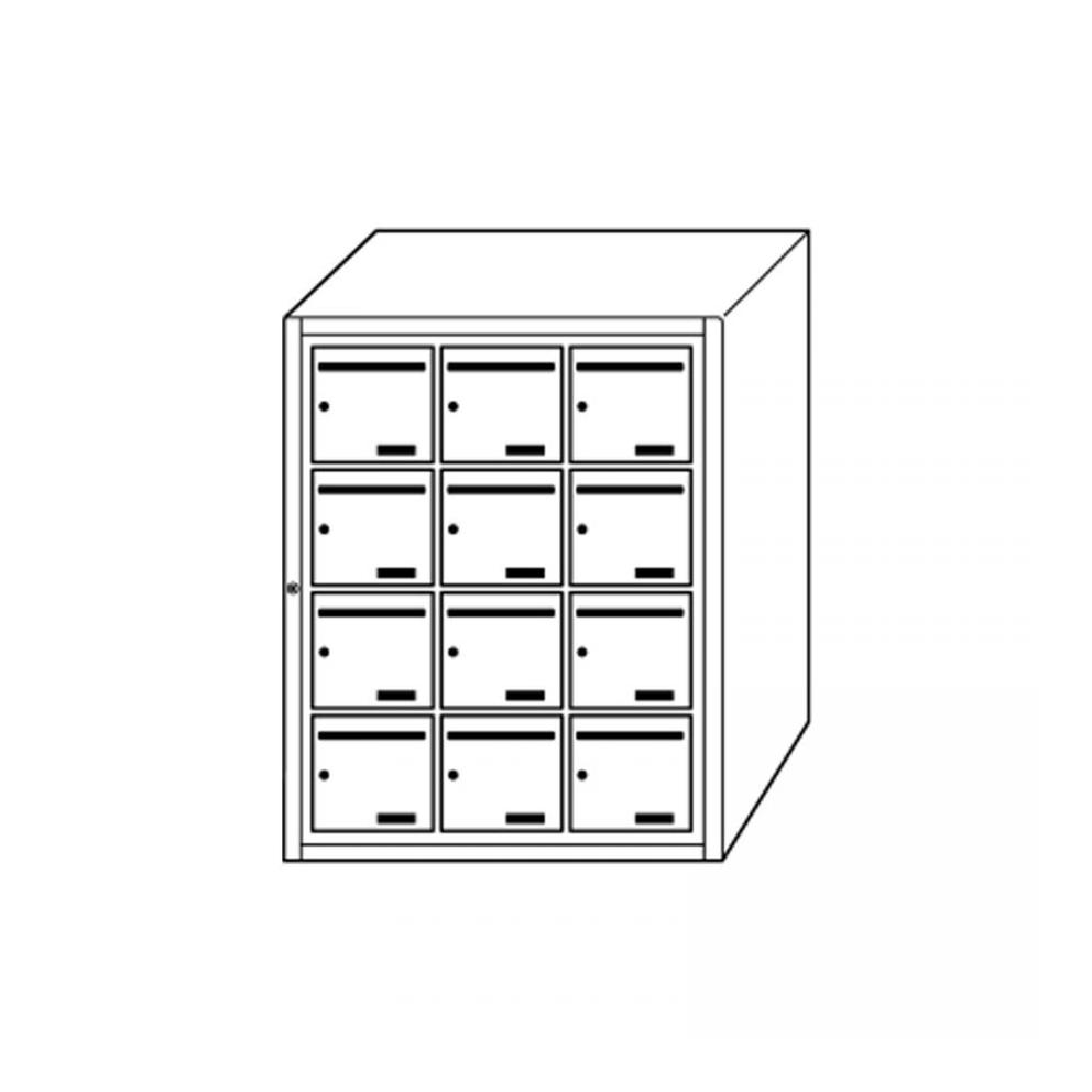 BOITE A LETTRES INTERIEUR 12 CASES