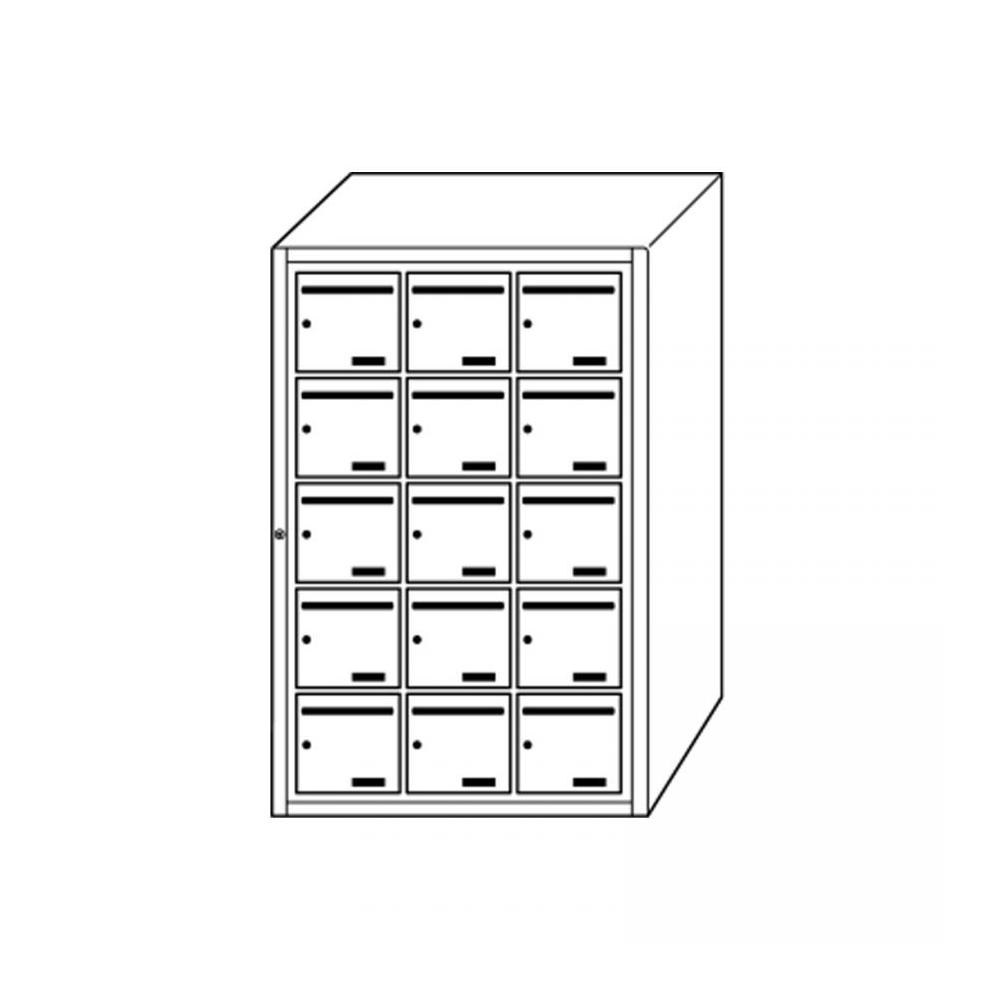 BOITE A LETTRES INTERIEUR 15 CASES