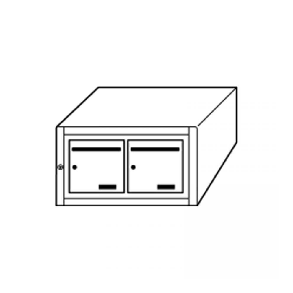 BOITE A LETTRES INTERIEUR 2 CASES HORIZ