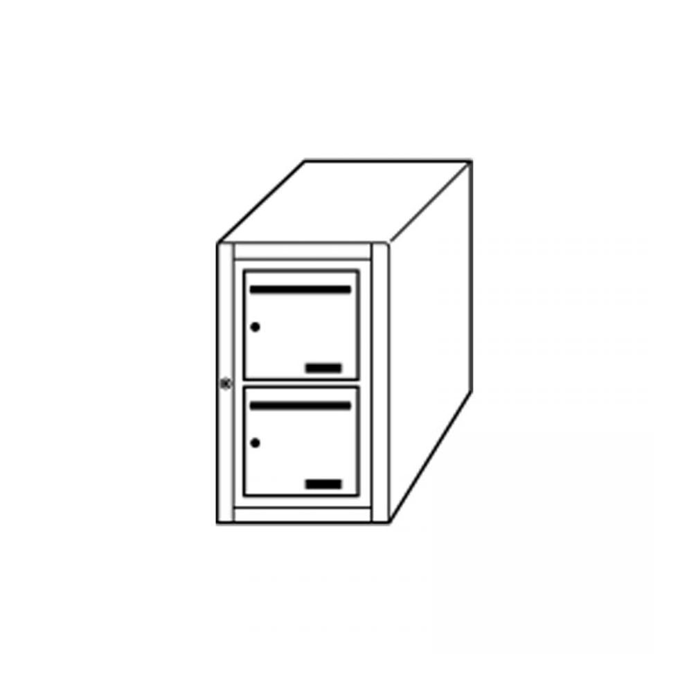 BOITE A LETTRES INTERIEUR 2 CASES VERTIC
