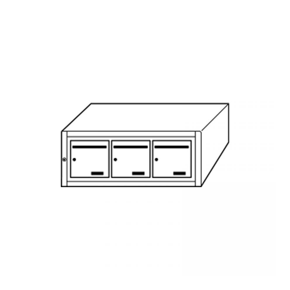 BOITE A LETTRES INTERIEUR 3 CASES HORIZ