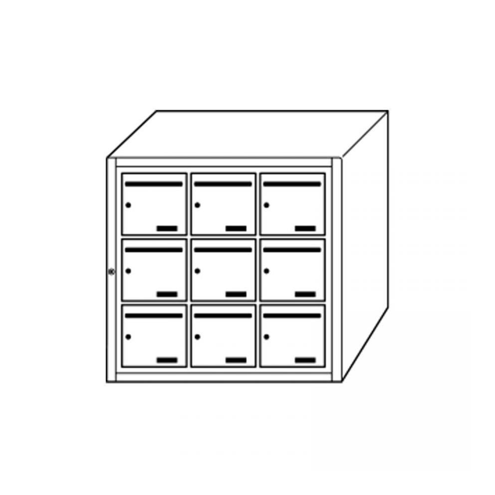 BOITE A LETTRES INTERIEUR 9 CASES