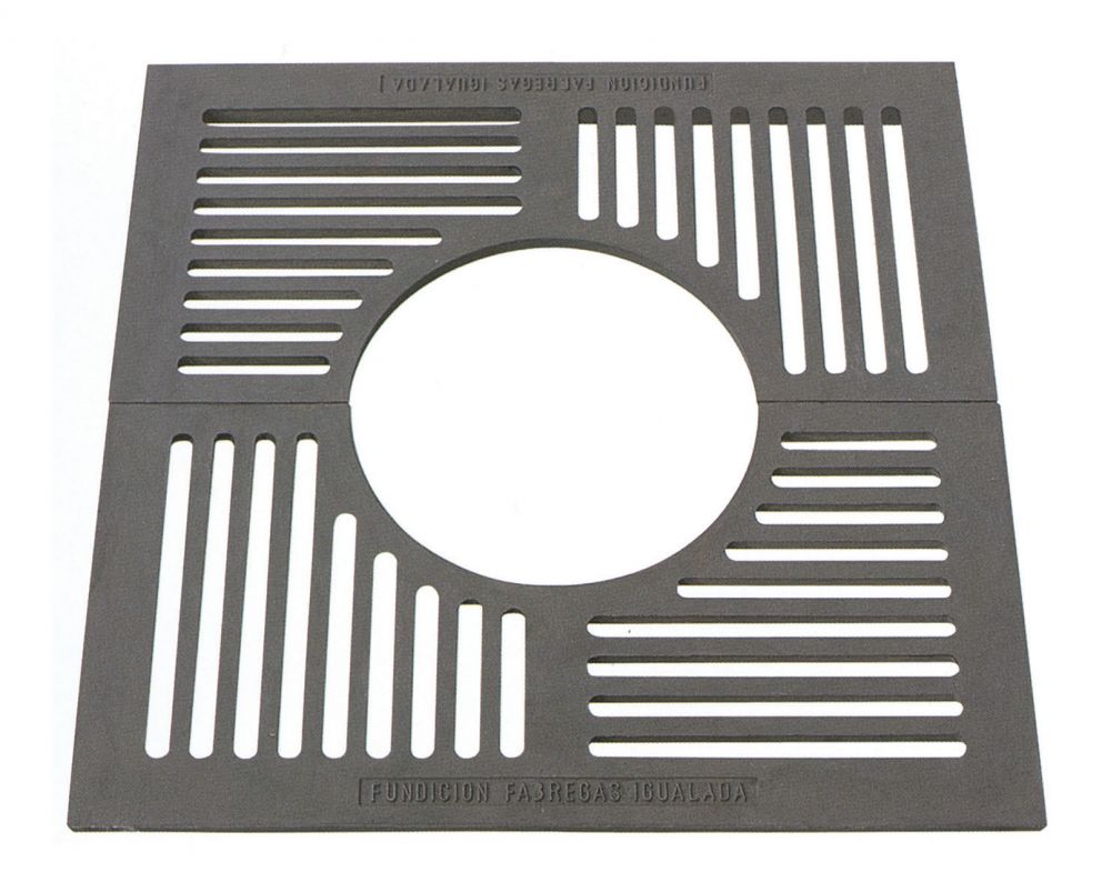 GRILLE FONTE 1000X1000 AVEC CADRE