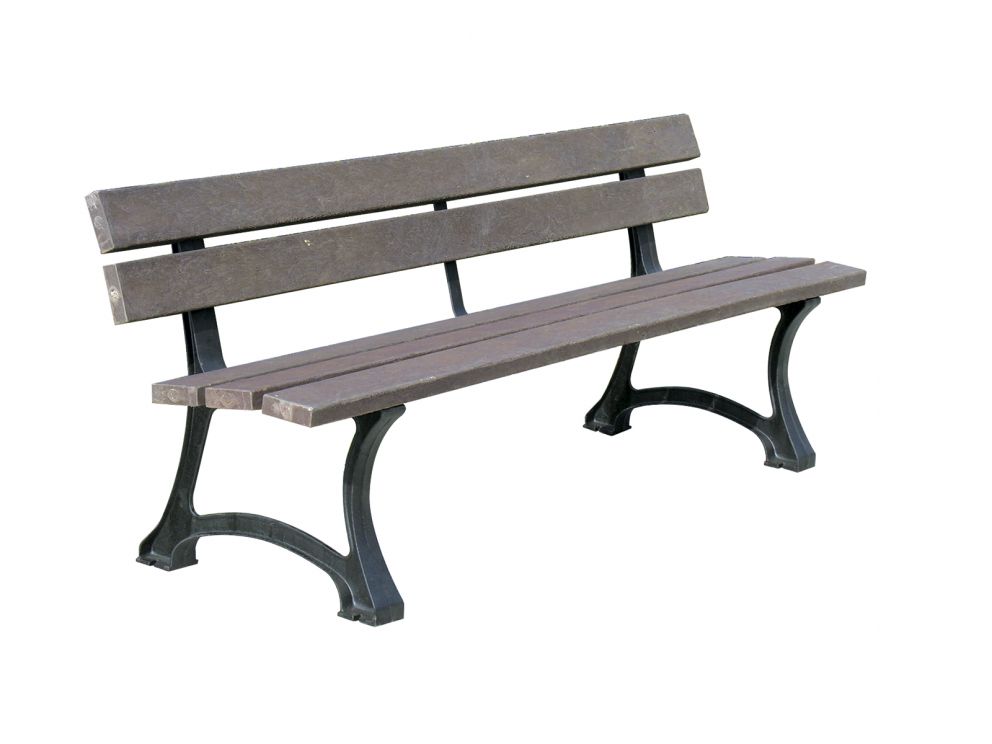 BANC KIT RECYCLE MARRON FONCE 1.80M