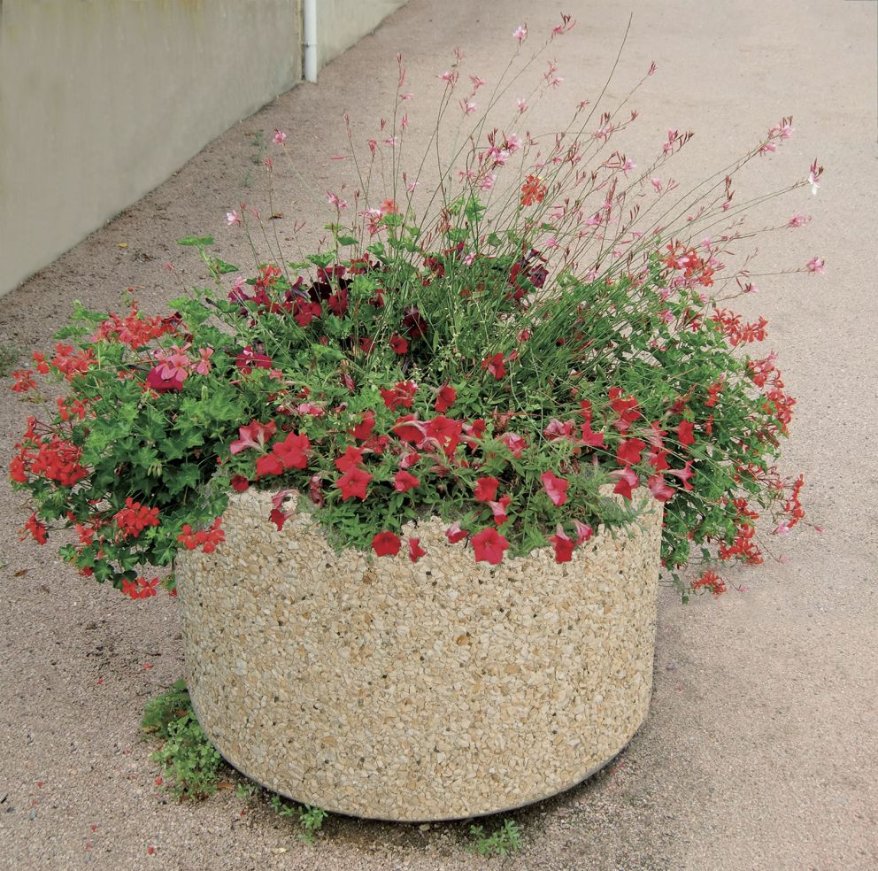JARDINIERE BETON RONDE