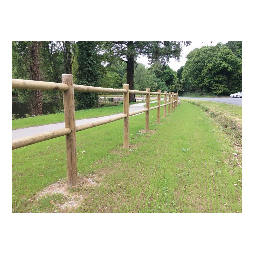 LISSE DE BARRIERE BOIS EN 2 M