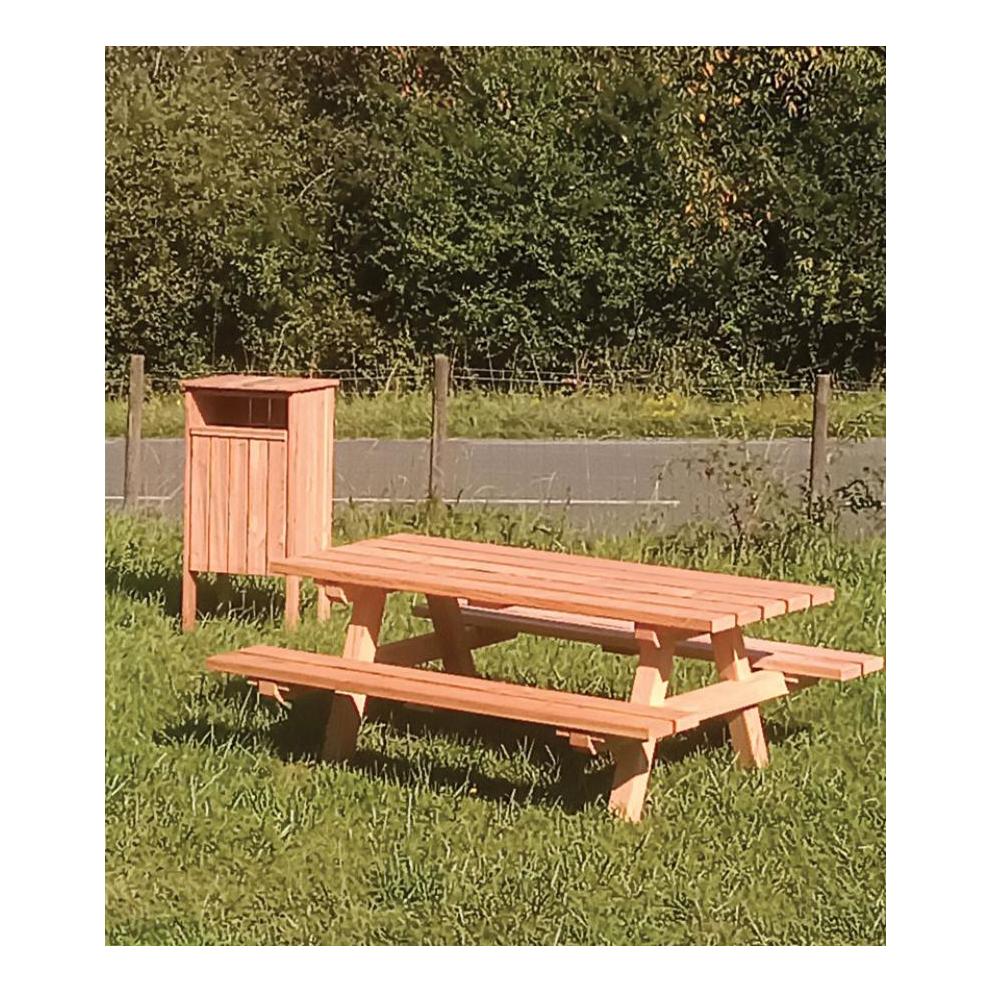 TABLE PIQUE NIQUE BOIS DOUGLAS 2000X1500