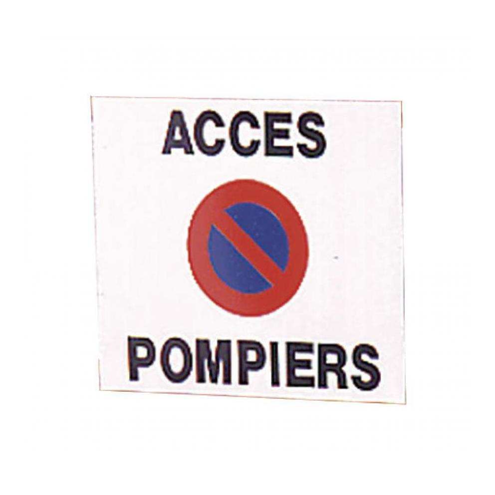 PLAQUE ALU PLAT ACCES POMPIERS