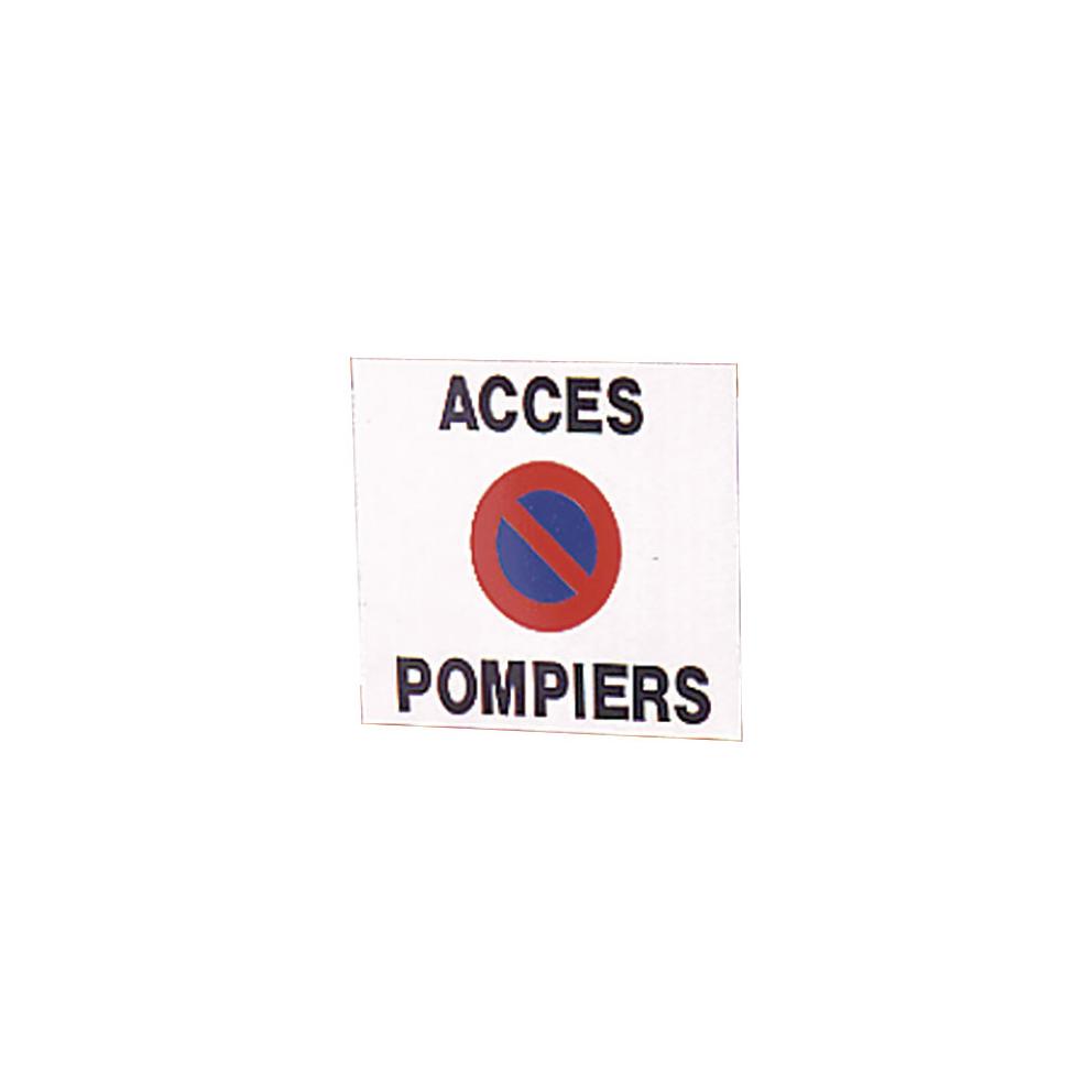 PLAQUE ALU PLAT ACCES POMPIERS