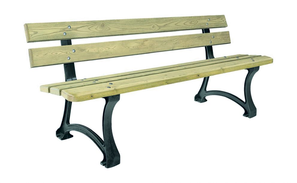BANC BOIS ET FONTE