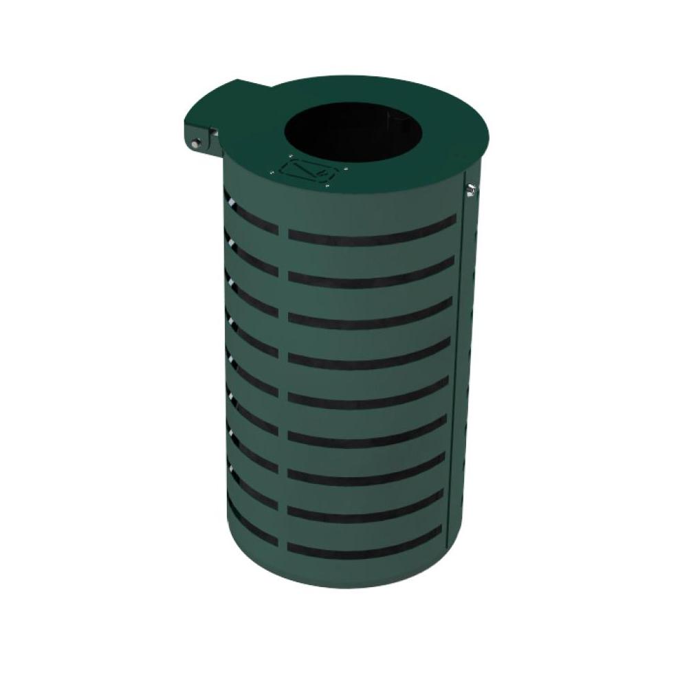 CORBEILLE CYLINDRIQUE METAL BICOLOR